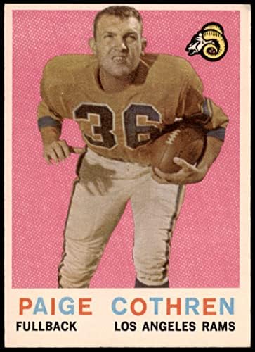 1959 Topps 28 Paige Cothren Los Angeles Rams Ex/Mt Rams Mississippi