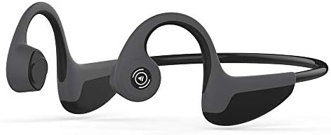 Fones de ouvido de condução óssea Bluetooth 5.0 Open Ear Wireless Titanium hiFi estéreo com fones de ouvido esportivos
