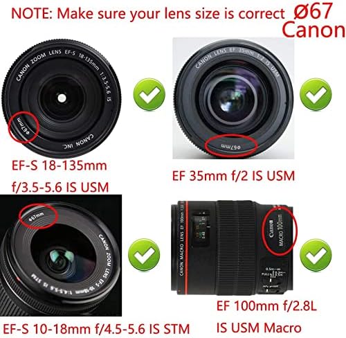 MOSTOS; Traz Superior® - tampas da lente da câmera para todos os modelos e tamanhos de câmera