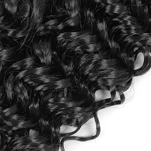 8 Pacote de cabelo de crochê de crochê de crochê cabelos de crochê para mulheres negras Sortuta de onda profunda, Extensões sintéticas