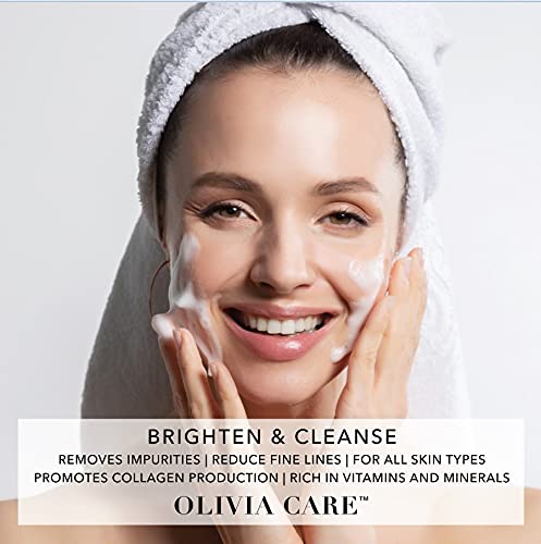 Vitamina C Flawless diariamente iluminando o limpador facial - toda hidratação natural, hidrato, limpeza - ilumine a mancha da idade, a pele mais apertada e acalmada - antioxidantes - todos os tipos de pele. Evens Complexação - 8 fl oz