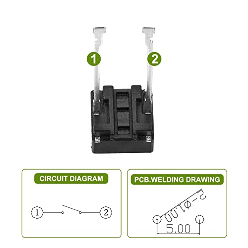 Chanzon Tactile Push Buttern interruptor 6x6 x4.3mm Micro Momentary Tack interruptor 2 pino 20 PCS SPST PushButton