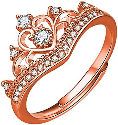 Casamentos e anéis de noivado jóias ajustáveis ​​Jóias elegantes de pedras preciosas decorações de festas de pedra de pedra