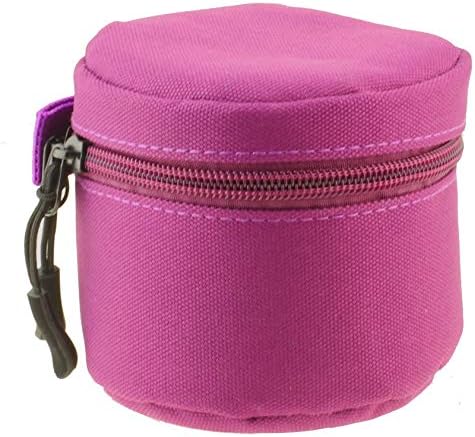 Caixa de câmera de poliéster roxo Navitech com pulseira de estilo molle adequada para a Panasonic H-FSA14140