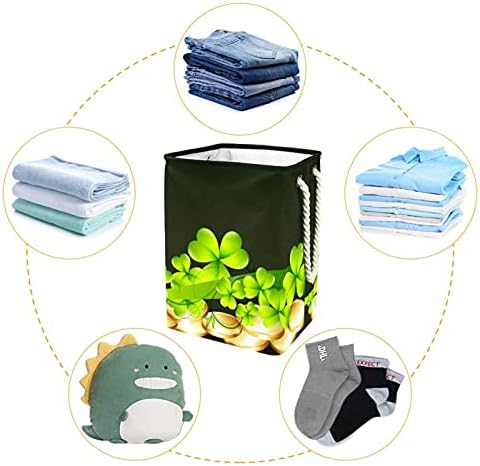 Homomer Laundry Tester Saint Day de Patrick Clover verde deixa cestas de lavanderia dobrável