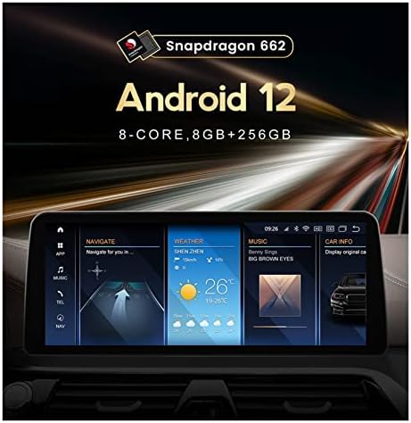 ID8 Qualcomm Snapdragon 662 Controle de voz Android12 AII em um compatível com BMW F30/F31/F34/F33/F36 Multimídia Auto Radio GPS CarPlay