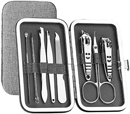 SERDAS 8PCS Manicure Conjunto de unhas portáteis conjunto de unhas cuticle cuticle clipper kit profissional kits de unhas duráveis