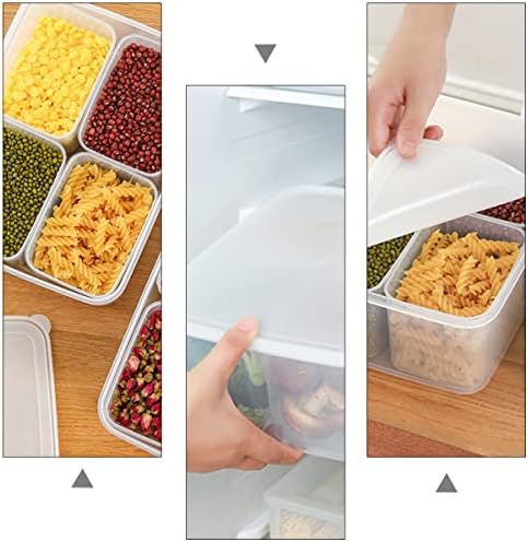 Solustre Food Recipadores de alimentos Recipientes de refrigerador Bin Bin Refrigerador caixa