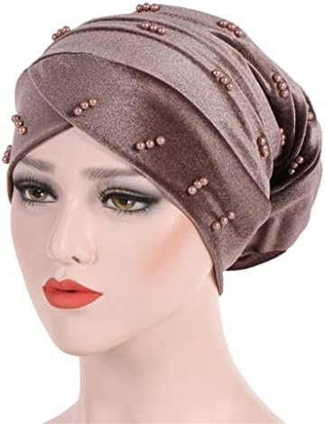 XXXDXDP Moda Silky Big Bonnet para mulheres Cetins Bonnets Night Sleep Bap Hat Winter Hat Lady Turbano Headwrap Hat