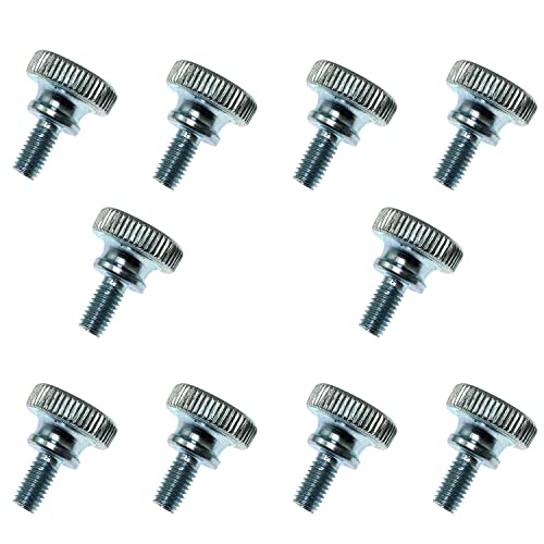 DZS Elec 10pcs 10mm parafuso de mão grassado M5 Cabeça plana Grilhada