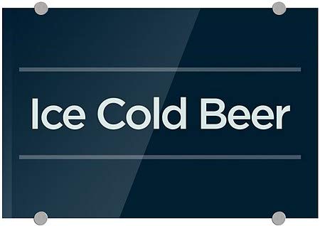 CGSignLab | Sinal de acrílico premium de cerveja gelada -gelada -signo de acrílico premium | 18 x12