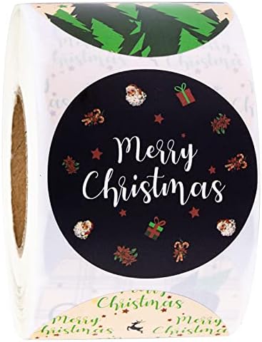 Adesivos de presente de Natal WrapAholic - Papai Noel/Rena
