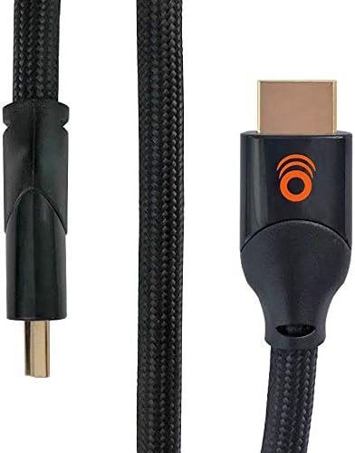 ECHOGEAR 8ft Cabo HDMI trançado - 4K & HDR Compatível - atende mais recentes padrão HDMI - Conexões de ouro - suporta HD,