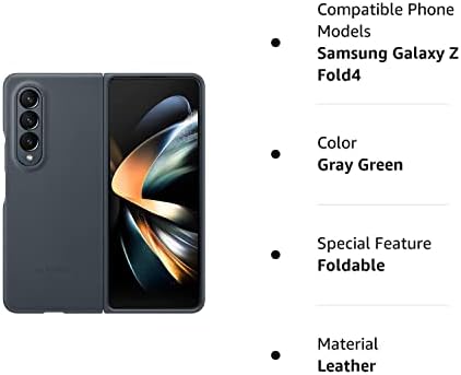 Samsung Galaxy Z Fold 4 Caso - Capa de couro, protetor, premium e elegante capa com proteção frontal e traseira, superfície