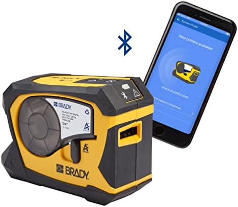 Brady M211 Portable Bluetooth Monocromo Label Printer, amarelo/preto