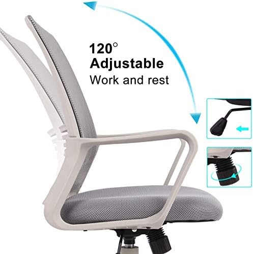 Cadeira de escritório, cadeira de mesa cadeira de escritório cadeira de malha cadeira de computador ergonômica cadeira de escritório