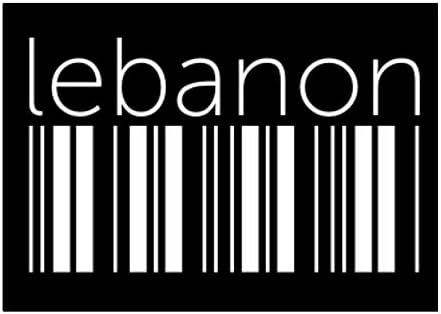 Teeburon Líbano Lower Barcode Sticker Pack x4 6 x4