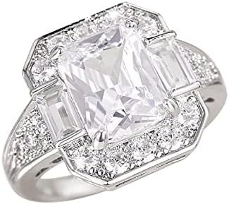 2023 Novo engajamento de jóias femininas de diamante anéis de zircão anéis de diamante anéis de casamento sete en rings