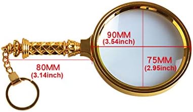 Ligas de lupa, 10x Lensagem portátil lente óptica Lente portátil Loupe para a leitura de observação de baixa visão mapa