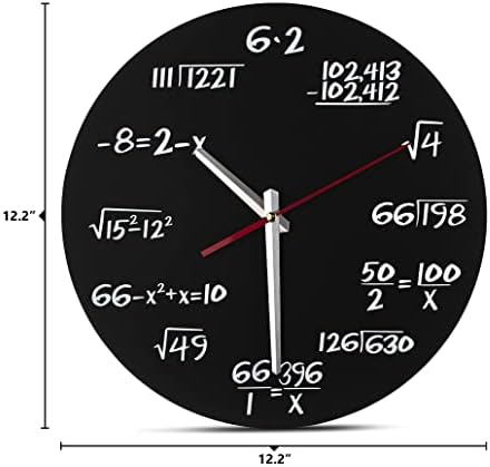 Decodyne Math Wall Clock e Decodyne Math Mug, 15 onças. Pacote virtual de caneca de café