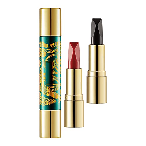 Lingerie Lip Six Color Lipstick Um batom de maquiagem dupla de 6 colorido de tubo não bastão hidratante para meninas e mulheres