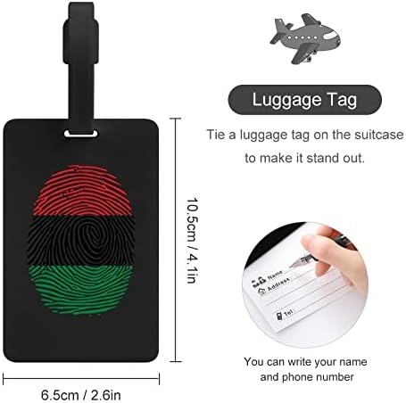 Pan Africa Africa Prinha Bagagem Tags Individual DIY Design Colorido Privacy Covento Card Cartão para mala