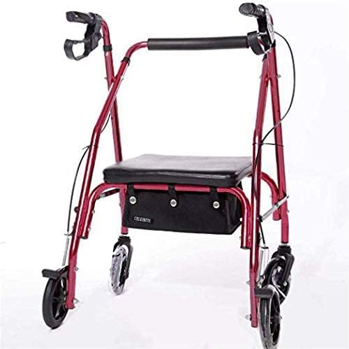 Sob saco ou bolsa de rolo de assento para rolador de quatro rodas, cesto médico de substituição do rolador, cesta