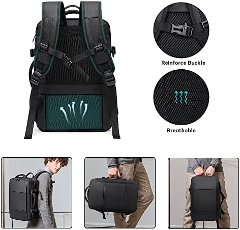 Mochila Bange Travel, Continue Backpack Duffle Duffle Duffle Duffle Fit para laptop de 17,3 polegadas para homens e mulheres, grande)