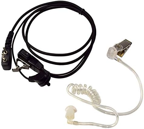 HQRP 2 pinos de manobra de fone de ouvido de tubo acústico de 2 pinos compatíveis com ICOM IC-4GXET, IC-4IA, IC-4IE,