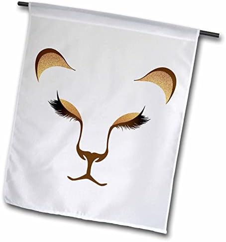 Ilustração de face 3drose glam of Gold Lion Face - Flags