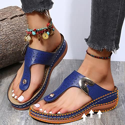 Plataforma feminina Slipper Summer Fashion Arch Suporte Flip Flips Roman Sandals Hollow Out Casual Slip On Slides Shoes