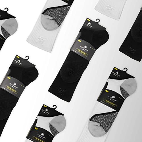 Playmakar Amp Wear Wear Compression Socks para mulheres e homens - meias atléticas - Performance e conforto duradouros