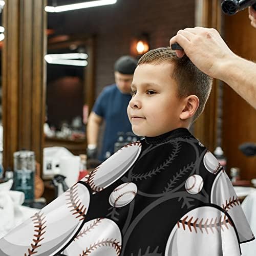 Graphics de bola de softbol de beisebol barbeiro capa profissional cor de cabelo profissional, corte de cabelo fofo