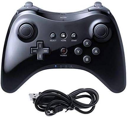 CULEEDTEC Black Classic Wireless Pro Controller Game Controller Gamepad Joypad Remote para Wii U