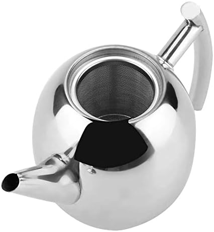 Xwozydr aço inoxidável Tule de chá de chá de café Recipiente de chaleira com filtro de malha removível Infusor de cafeteria