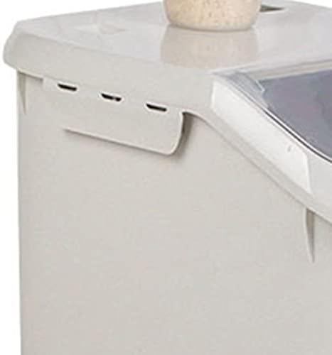 Recipiente de arroz, recipientes de alimentos Bin empilhável Bin de armazenamento com tampas articuladas Caixas de armazenamento