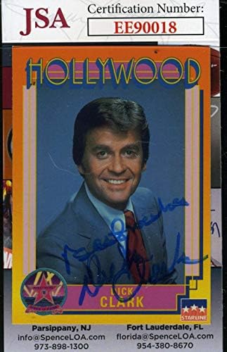 Dick Clark JSA Coa assinado a mão de 1991 Autograf de Hollywood