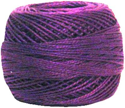 DMC 116 8-550 Bolas de fios de algodão de pérola, violeta muito escura, tamanho 8