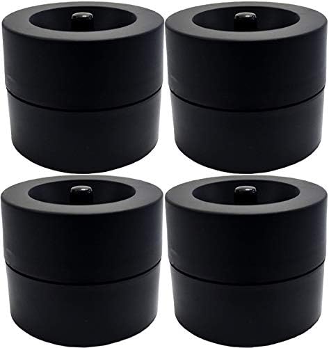 Conjunto de 4 suportes de clipe de papel magnético! - Cor preta - Perfeito para qualquer mesa ou estilo de escritório!