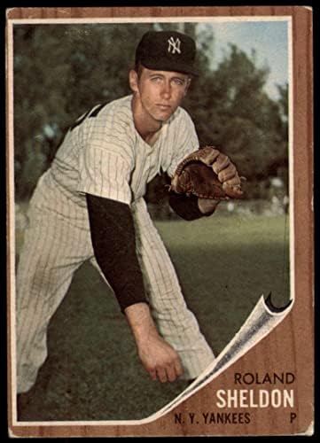 1962 Topps 185 NRM Roland Sheldon New York Yankees Poor Yankees