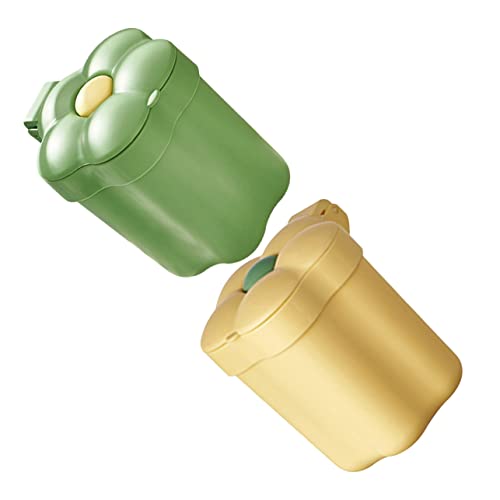 StoBok 2pcs Garbage Can Lixer lata com lixeiras com tampa com tampa Big Bread Aberto Mini lata de lixo