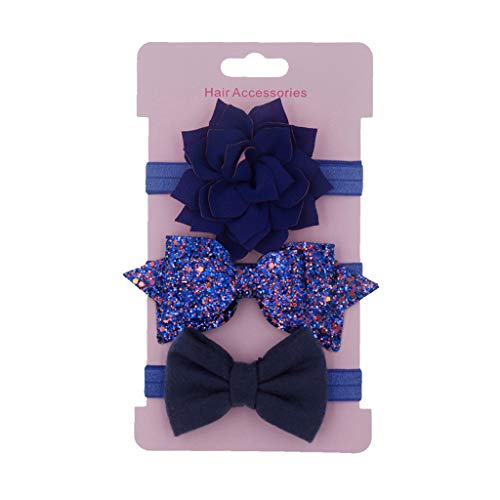 Vereinen Infant Girl Band Baby Baby 3pcs Acessórios para cabeceira meninas garotas Bowknot Floral Elastic Set Band Baby Cuidado