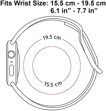 Ikiki-Tech Compatível com Apple Watch Band 42mm 44mm 45mm 49mm Substituição Silicone Soft Sports Bracelet para Iwatch Series 8 7 6 5 4 3 2 1 Ultra SE