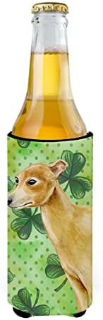 Tesouros de Caroline BB9872TBC Italiano Greyhound St. Patrick O garoto alto de Hugger, verde, lata de manga mais refrigerada