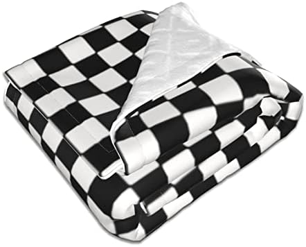 Bandeira quadriculada de corrida branca preta Cobertors de swaddle super macio de bebê de bebê super suave bebê Essentials Baby Double Planta 30 x40