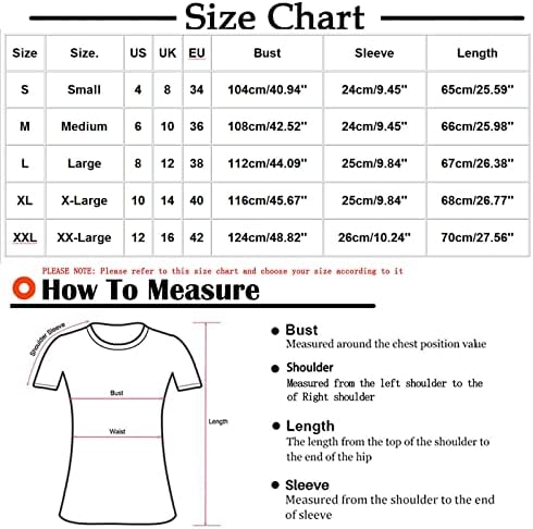 Mulher camiseta de manga curta Crewneck Deep V pescoço de algodão gráfico de mármore gráfico solto Fit Lounge Blouse Tee para