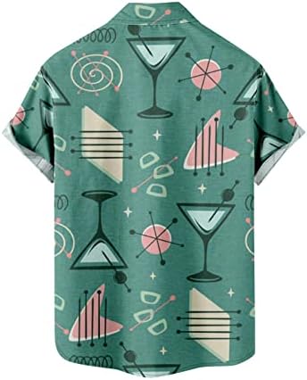 Tees casuais de 2023 masculino Tops de lapela gradiente de lapela praia t camisetas férias vestem de verão moda solta camisa