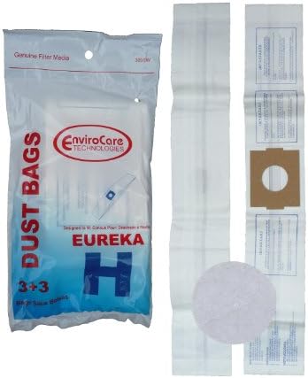 9 EnvIrocare Replacememt projetado para ajustar as sacolas de vácuo Eureka H Caister + 3 filtros 52323