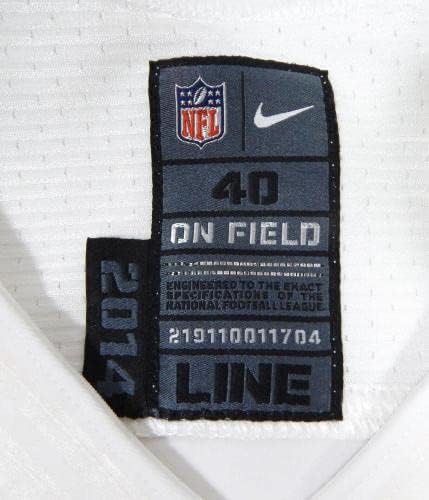 2014 San Francisco 49ers Brandon Lloyd 84 Jogo emitiu White Jersey 40 282 - Jogo da NFL não assinado Jerseys usados