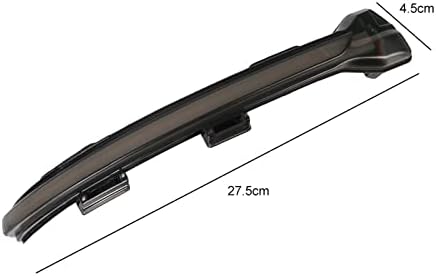 Znakeauto fumado lente dinâmica seqüencial pisca -lateral espelho lateral lateral sinalizador de luminária de luz compatível com vw golfe mk7 7.5 vii gti r gtd tsi jetta